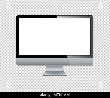 lcd tv monitor isolated vector illustration Stock Vector