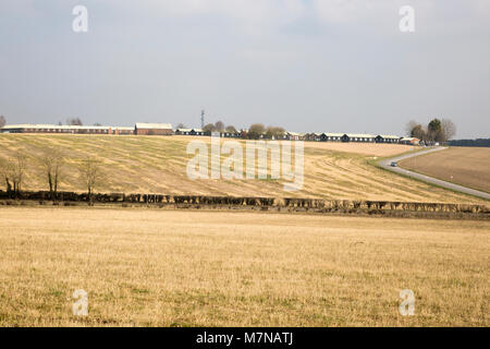 Westdown army military camp barracks, Tilshead, Salisbury Plain, Wiltshire, England, UK Stock Photo