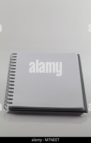 white note book isolate on white background Stock Photo