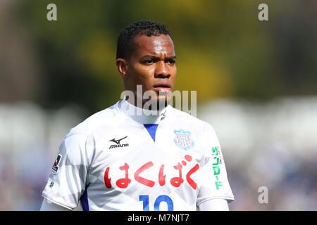 Machida Stadium, Tokyo, Japan. 11th Mar, 2018. Lins (Ventforet), MARCH 11, 2018 - Football/Soccer : 2018 J2 League match between FC Machida Zelvia 0-0 Ventforet Kofu at Machida Stadium, Tokyo, Japan. Credit: Naoki Nishimura/AFLO SPORT/Alamy Live News Stock Photo