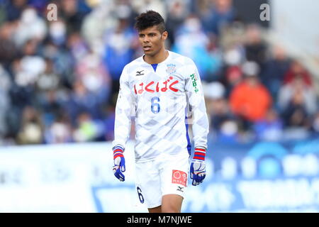 Machida Stadium, Tokyo, Japan. 11th Mar, 2018. Eder Lima (Ventforet), MARCH 11, 2018 - Football/Soccer : 2018 J2 League match between FC Machida Zelvia 0-0 Ventforet Kofu at Machida Stadium, Tokyo, Japan. Credit: Naoki Nishimura/AFLO SPORT/Alamy Live News Stock Photo