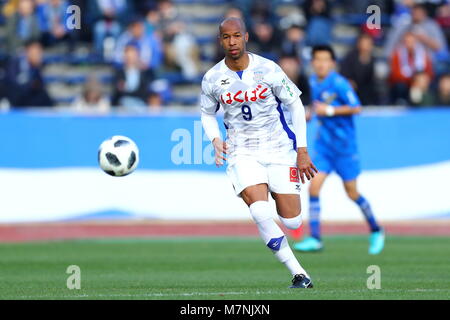 Machida Stadium, Tokyo, Japan. 11th Mar, 2018. Dinei (Ventforet), MARCH 11, 2018 - Football/Soccer : 2018 J2 League match between FC Machida Zelvia 0-0 Ventforet Kofu at Machida Stadium, Tokyo, Japan. Credit: Naoki Nishimura/AFLO SPORT/Alamy Live News Stock Photo