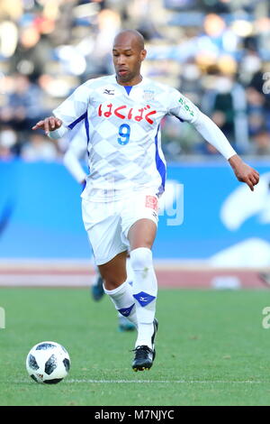 Machida Stadium, Tokyo, Japan. 11th Mar, 2018. Dinei (Ventforet), MARCH 11, 2018 - Football/Soccer : 2018 J2 League match between FC Machida Zelvia 0-0 Ventforet Kofu at Machida Stadium, Tokyo, Japan. Credit: Naoki Nishimura/AFLO SPORT/Alamy Live News Stock Photo