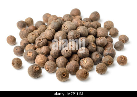 dried allspice isolated on the white background Stock Photo