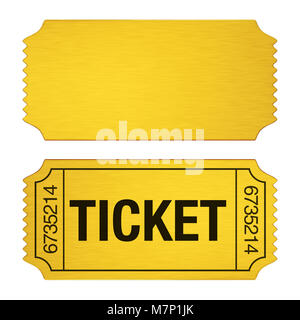 Admission Ticket Isolated Stock Photo