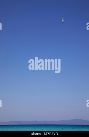 clear sky and calm sea or ocean water surface background Stock Photo ...