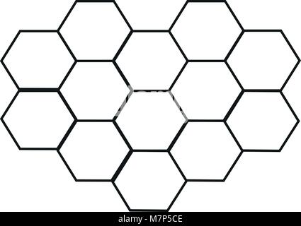 Icon honeycomb. Stock Vector