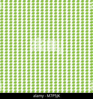 Seamless abstract pattern with cute cartoon  green apples on  white background. Vector illustration, wallpaper, banner, poster, template, wrapping pap Stock Vector
