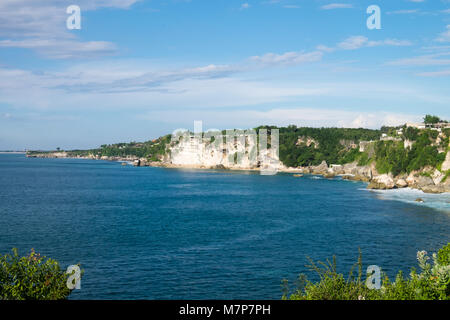 Views from the Cliffs in Balangan Beach, Bali Indonesia Stock Photo