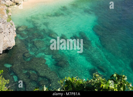 Views from the Cliffs in Balangan Beach, Bali Indonesia Stock Photo