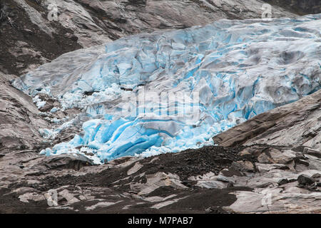 Nigards Glacier in the Jostedalsbreen National Park, Norway. Stock Photo