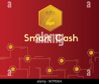 Blockchain smart cash circuit background style Stock Vector Image & Art ...