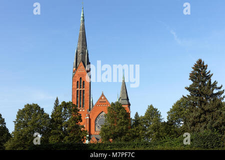 Turku, Finland - August 21, 2017: View to St. Michaels church in a summer day. Built in 1905, it is one of the most popular wedding churches in Turku  Stock Photo