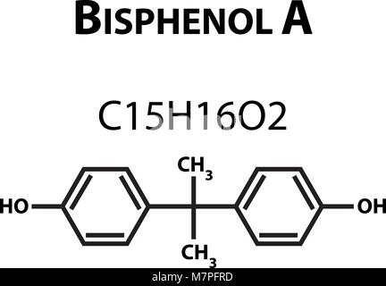 alamy epoxy molecule resin formula bisphenol infographics chemical isolated vector illustration