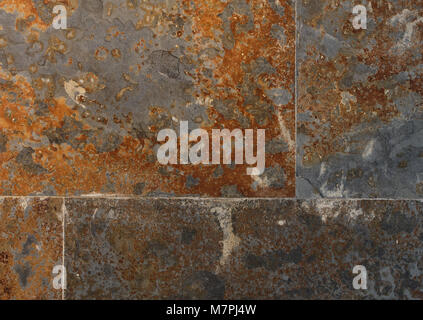 Texture of a rusty slate wall Stock Photo