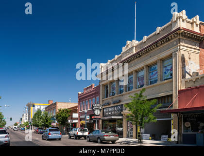 Franklin Building, built in 1915, N. Main in downtown business district of Pocatello, Idaho, USA Stock Photo