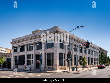 Valentine Building, built in 1916, S. Arthur Avenue, downtown business district of Pocatello, Idaho, USA Stock Photo