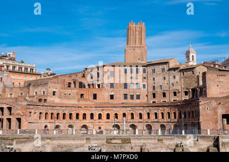 Trajan's Market landmark of Rome, Italy Stock Photo