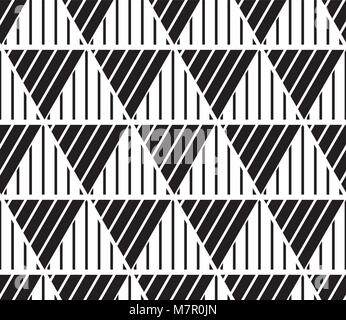 Vector seamless simple background abstract geometric lines patte Stock Vector