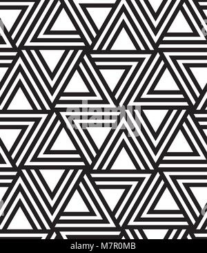 Vector seamless simple background abstract geometric lines patte Stock Vector