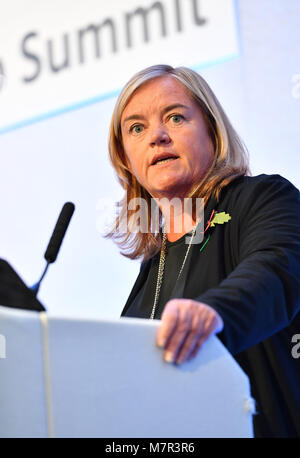 Dame Louise Casey author of the 2016 Casey Review into Social Integration & Opportunity, speaking at a conference in central London in 2017 Stock Photo