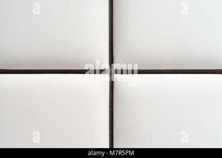 White Leather Upholstery Background Stock Photo