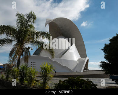 Tenerife Auditorium (Auditorio de Tenerife) Santa Cruz de Tenerife, Tenerife, Spain. Stock Photo