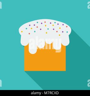 Easter cake single icon. Stock Vector