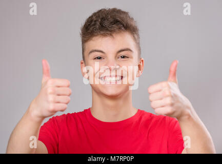 Teen boy portrait Stock Photo