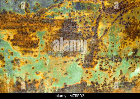 Rusty and corroded metal surface. Grungy texture and background. Stock Photo