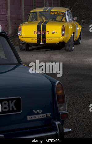 Rover P6 V8 factory racing car replica Stock Photo