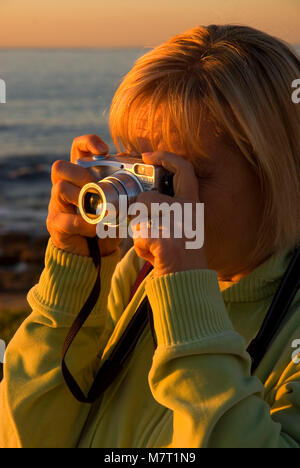 Photographer, Ellen Browning Scripps Marine Park, La Jolla, California Stock Photo