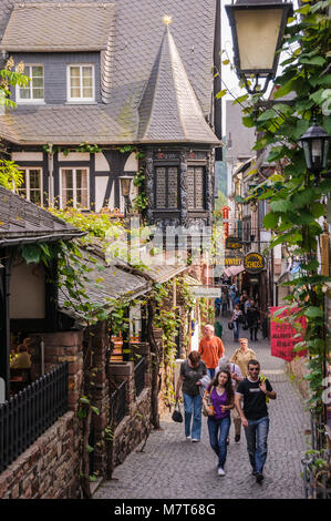 Drosselgasse, Rüdesheim, Rheingau, Hessen, Deutschland Stock Photo