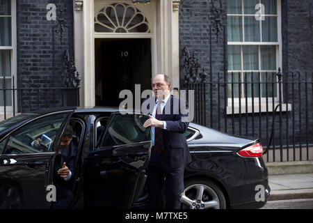 London, UK. 13th Mar, 2018. Minister arrives for the weekly cabinet meeting at 10 Downing Street in London Credit: Keith Larby/Alamy Live News Stock Photo