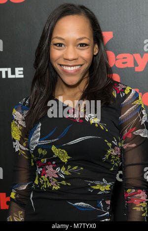 Nikki M. James attends 7 days in Entebbe New York screening at