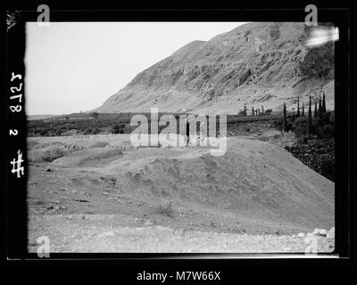 Jericho & Jordan area. Excavation mound near Ain Duke LOC matpc.17819 Stock Photo