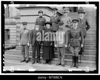MEDALS, DECORATIONS, ETC. FOREIGN OFFICERS DECORATED BY SEC. BAKER LCCN2016869751 Stock Photo