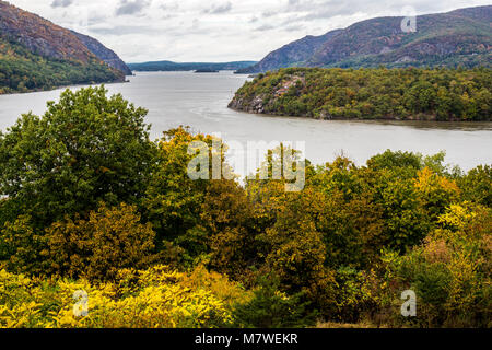 New York, USA.  West Point Military Academy, View of Hudson River from Trophy Point. Stock Photo