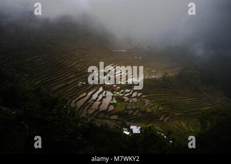 Batad Rice terraces found in Banaue Ifugao: Unesco world herigate; 2000 years old, man-made Stock Photo