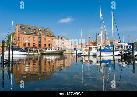 Harbor in Orth, Fehmarn, Baltic Sea, Schleswig-Holstein, Germany, Europe Stock Photo