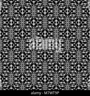 Grey Ornamental Seamless Pattern. Endless Texture. Oriental Geometric Ornament Stock Vector