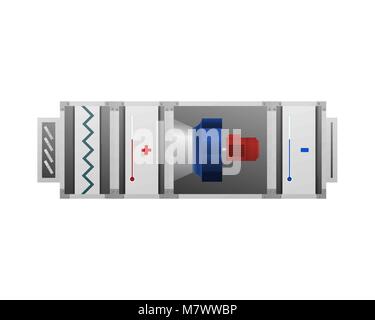 Ventilation system vector illustration. The device for comfort. Stock Vector