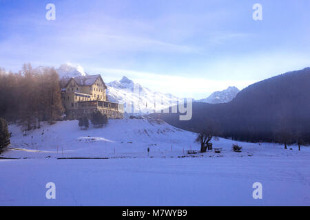 St. Moritz, Maloja district, Grigioni canton, Switzerland Stock Photo
