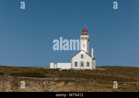 Lighthouse des Poulains Stock Photo