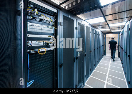 Data Center Castle IT Stock Photo