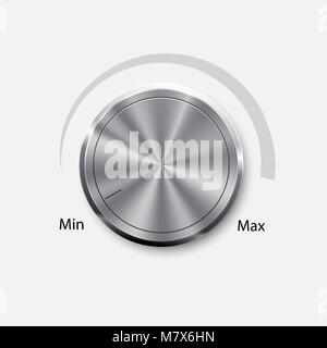 dial knob level Stock Vector