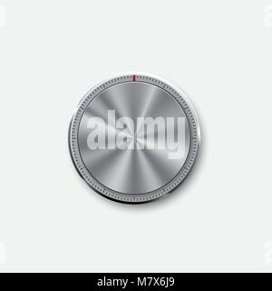dial knob level Stock Vector