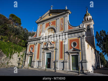 Church of San'Ilario in Genoa (Genova), neighborhood of the municipality of Genoa, Italy. Stock Photo