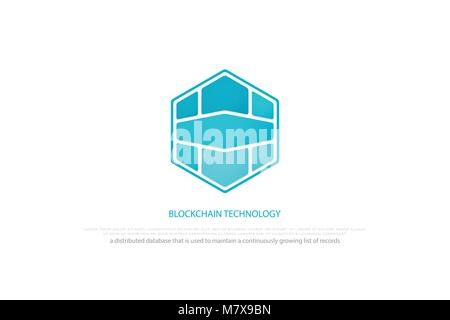 vector logo design. abstract logotype, technology icon Stock Vector