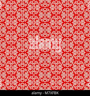Seamless pattern with ornament in Chinese style Stock Vector